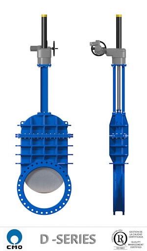 Шиберно-ножевая задвижка CMO серии D