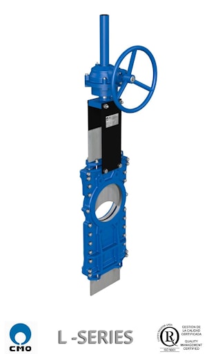 Шиберно-ножевая задвижка серии L